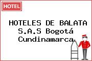HOTELES DE BALATA S.A.S Bogotá Cundinamarca