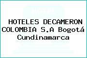 HOTELES DECAMERON COLOMBIA S.A Bogotá Cundinamarca