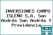 INVERSIONES CAMPO ISLEÑO S.A. San Andrés San Andrés Y Providencia