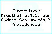 Inversiones Krysthal S.A.S. San Andrés San Andrés Y Providencia