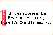 Inversiones Le Precheur Ltda. Bogotá Cundinamarca
