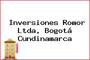 Inversiones Romor Ltda. Bogotá Cundinamarca