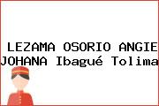 LEZAMA OSORIO ANGIE JOHANA Ibagué Tolima