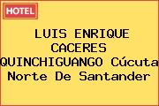 LUIS ENRIQUE CACERES QUINCHIGUANGO Cúcuta Norte De Santander
