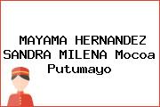 MAYAMA HERNANDEZ SANDRA MILENA Mocoa Putumayo