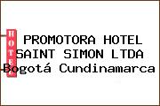 PROMOTORA HOTEL SAINT SIMON LTDA Bogotá Cundinamarca