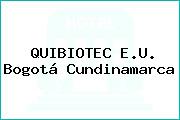 QUIBIOTEC E.U. Bogotá Cundinamarca
