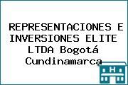 REPRESENTACIONES E INVERSIONES ELITE LTDA Bogotá Cundinamarca
