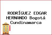 RODRÍGUEZ EDGAR HERNANDO Bogotá Cundinamarca