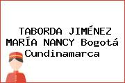 TABORDA JIMÉNEZ MARÍA NANCY Bogotá Cundinamarca