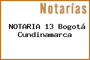 NOTARIA 13 Bogotá Cundinamarca