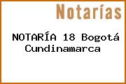 NOTARÍA 18 Bogotá Cundinamarca