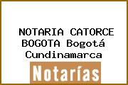 NOTARIA CATORCE BOGOTA Bogotá Cundinamarca