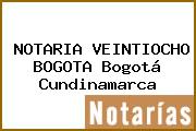 NOTARIA VEINTIOCHO BOGOTA Bogotá Cundinamarca