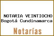 NOTARIA VEINTIOCHO Bogotá Cundinamarca