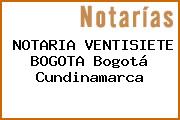 NOTARIA VENTISIETE BOGOTA Bogotá Cundinamarca