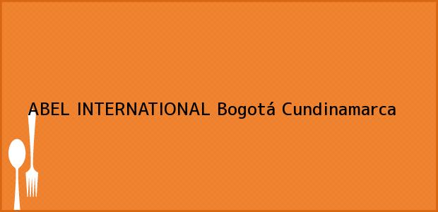 Teléfono, Dirección y otros datos de contacto para ABEL INTERNATIONAL, Bogotá, Cundinamarca, Colombia
