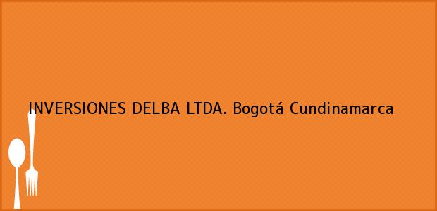 Teléfono, Dirección y otros datos de contacto para INVERSIONES DELBA LTDA., Bogotá, Cundinamarca, Colombia