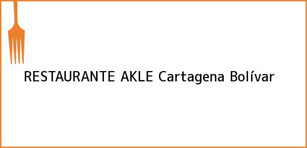Teléfono, Dirección y otros datos de contacto para RESTAURANTE AKLE, Cartagena, Bolívar, Colombia