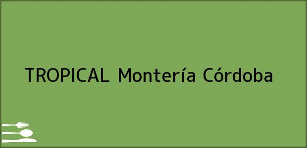 Teléfono, Dirección y otros datos de contacto para TROPICAL, Montería, Córdoba, Colombia