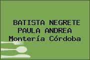 BATISTA NEGRETE PAULA ANDREA Montería Córdoba