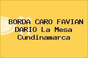Ver borda caro favian dario la mesa cundinamarca BORDA CARO FAVIAN DARIO La Mesa Cundinamarca