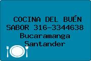 COCINA DEL BUÉN SABOR 316-3344638 Bucaramanga Santander