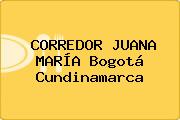CORREDOR JUANA MARÍA Bogotá Cundinamarca