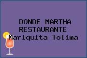 DONDE MARTHA RESTAURANTE Mariquita Tolima
