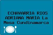 ECHAVARRIA RIOS ADRIANA MARIA La Mesa Cundinamarca