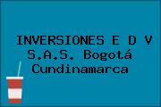 INVERSIONES E D V S.A.S. Bogotá Cundinamarca