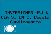 INVERSIONES MSJ & CIA S. EN C. Bogotá Cundinamarca