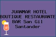 JUANMAR HOTEL BOUTIQUE RESTAURANTE BAR San Gil Santander