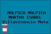 MALPICA MALPICA MARTHA ISABEL Villavicencio Meta