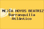 MEJÍA HOYOS BEATRIZ Barranquilla Atlántico