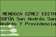 MENDOZA GµMEZ EDITH SOFÚA San Andrés San Andrés Y Providencia
