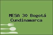 MESA 30 Bogotá Cundinamarca