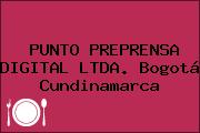 Ver punto preprensa digital ltda bogota cundinamarca PUNTO PREPRENSA DIGITAL LTDA. Bogotá Cundinamarca