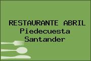 RESTAURANTE ABRIL Piedecuesta Santander