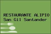 RESTAURANTE ALIPIO San Gil Santander