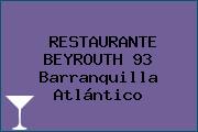 RESTAURANTE BEYROUTH 93 Barranquilla Atlántico