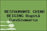 RESTAURANTE CHINO BEIGING Bogotá Cundinamarca