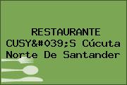 RESTAURANTE CUSY'S Cúcuta Norte De Santander