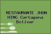 RESTAURANTE JHON HING Cartagena Bolívar