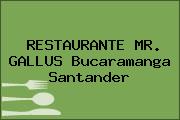 RESTAURANTE MR. GALLUS Bucaramanga Santander