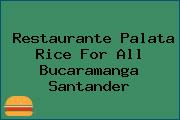 Restaurante Palata Rice For All Bucaramanga Santander