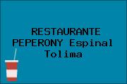 RESTAURANTE PEPERONY Espinal Tolima