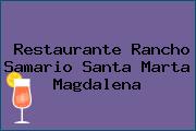Restaurante Rancho Samario Santa Marta Magdalena