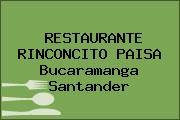 RESTAURANTE RINCONCITO PAISA Bucaramanga Santander