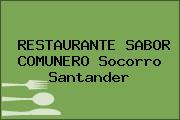 RESTAURANTE SABOR COMUNERO Socorro Santander